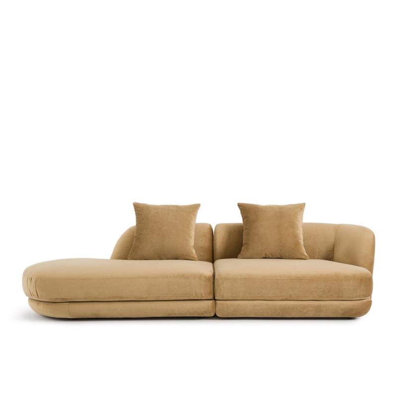 Καναπές από λινό βελούδο