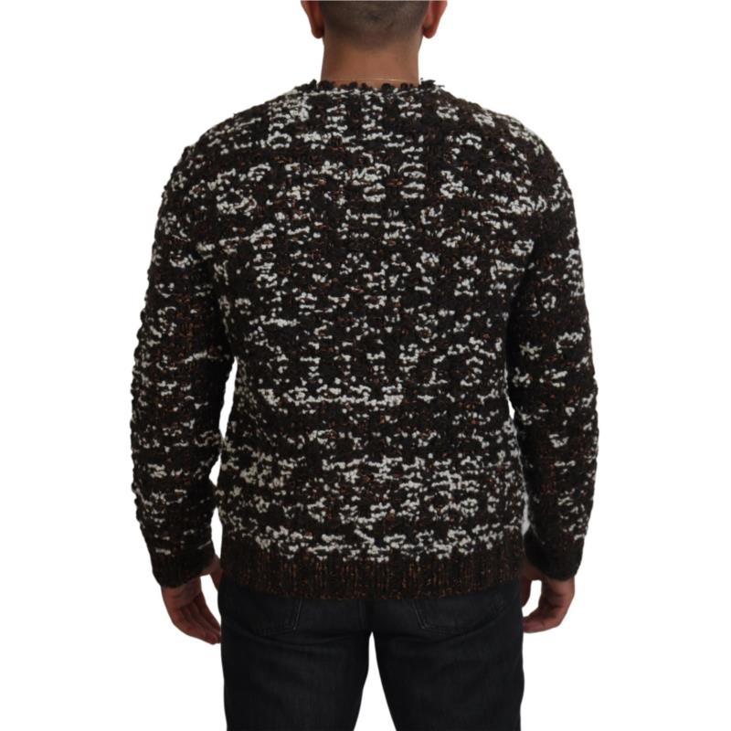 Dolce & Gabbana Brown Knitted Wool Fatto A Mano Sweater TSH83881 IT46