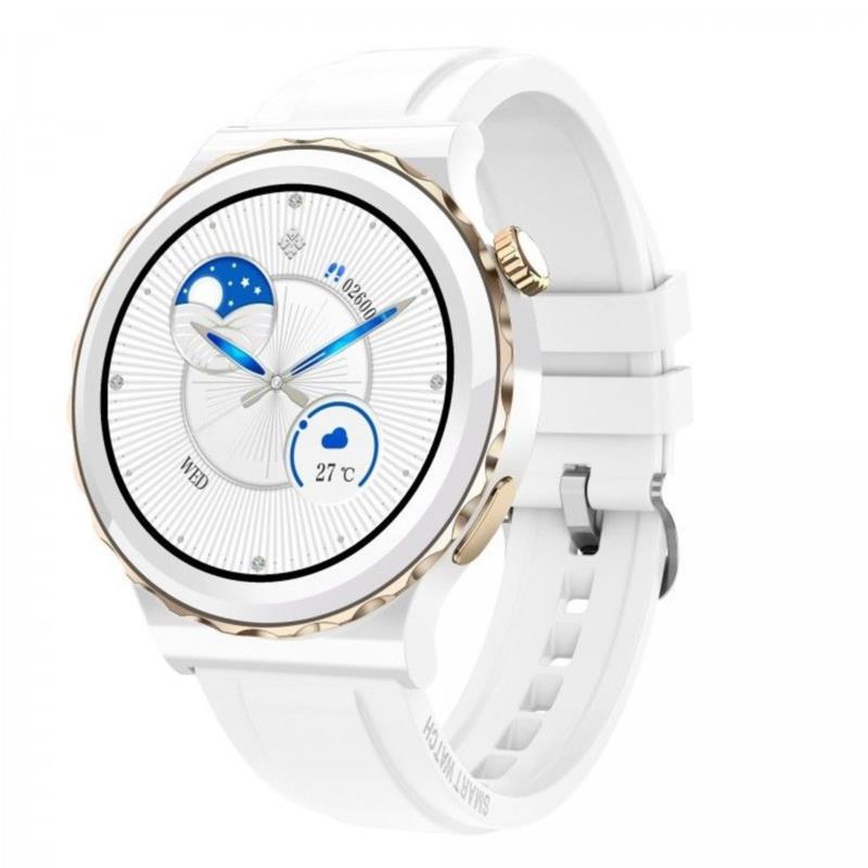 E23 smartwatch - Λευκή κάσα / Λευκό λουρί σιλικόνης