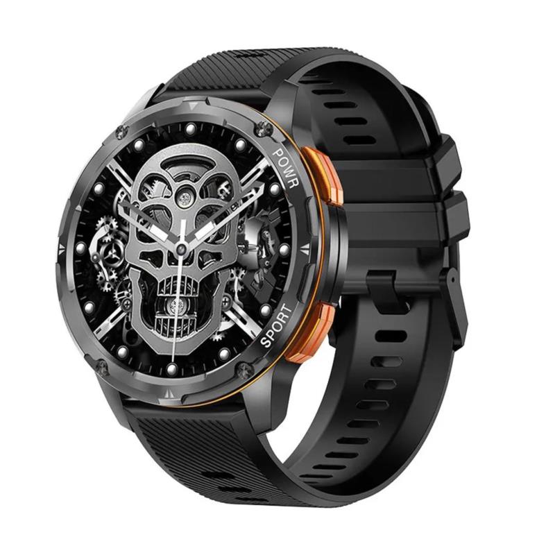 Smartwatch AK59 - Μαύρη κάσα / Μαύρο λουρί σιλικόνης
