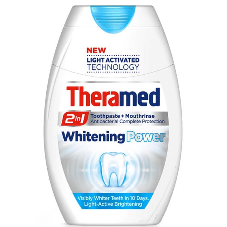 Οδοντόκρεμα & Στοματικό Διάλυμα Theramed 2σε1 Power White (75ml)