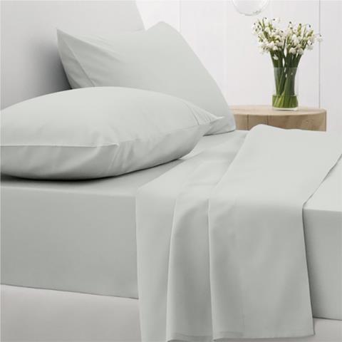 Σεντόνια Διπλά (Σετ) 150X205+30 Sunshine Cotton Feelings 106 Light Grey Με Λάστιχο (150x205+30)