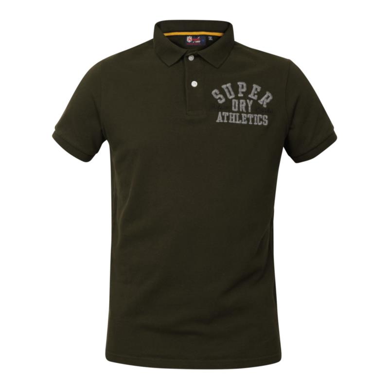 Superdry APPLIQUE CLASSIC FIT POLO Χακί