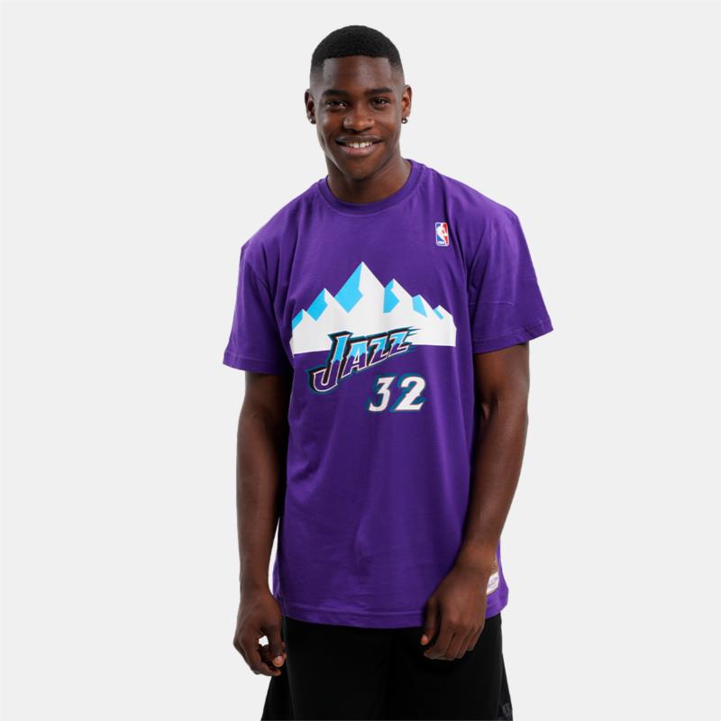 Mitchell & Ness Name & Number Karl Malone Utah Jazz Ανδρικό T-Shirt (9000116054_3149)