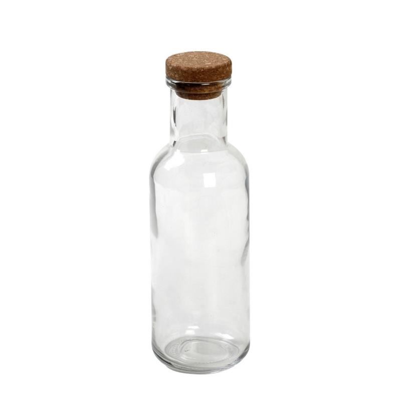 Μπουκάλι Γυάλινο Φιμέ Με Φελλό ESPIEL 1000ml-8,7x27,8εκ. DOP109K12 (Σετ 12 Τεμάχια) (Υλικό: Γυαλί, Χρώμα: Διάφανο ) - ESPIEL - DOP109K12
