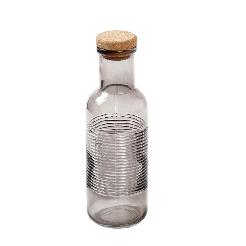 Μπουκάλι Γυάλινο Φιμέ Με Φελλό ESPIEL 1000ml-8,7x27,8εκ. DOP116K12 (Σετ 12 Τεμάχια) (Υλικό: Γυαλί) - ESPIEL - DOP116K12