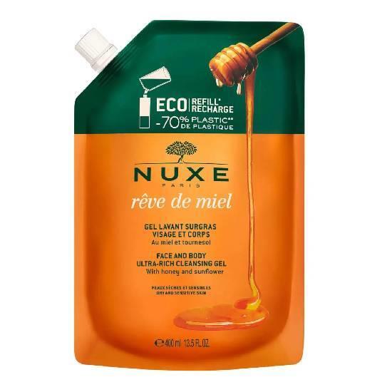 NUXE Reve De Miel Cleansing Gel Eco-Refill With Honey Αnd Sunflower 400ml