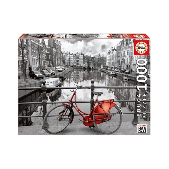Παζλ Educa Coloured B&W Amsterdam The Netherlands 1000pcs - 14846