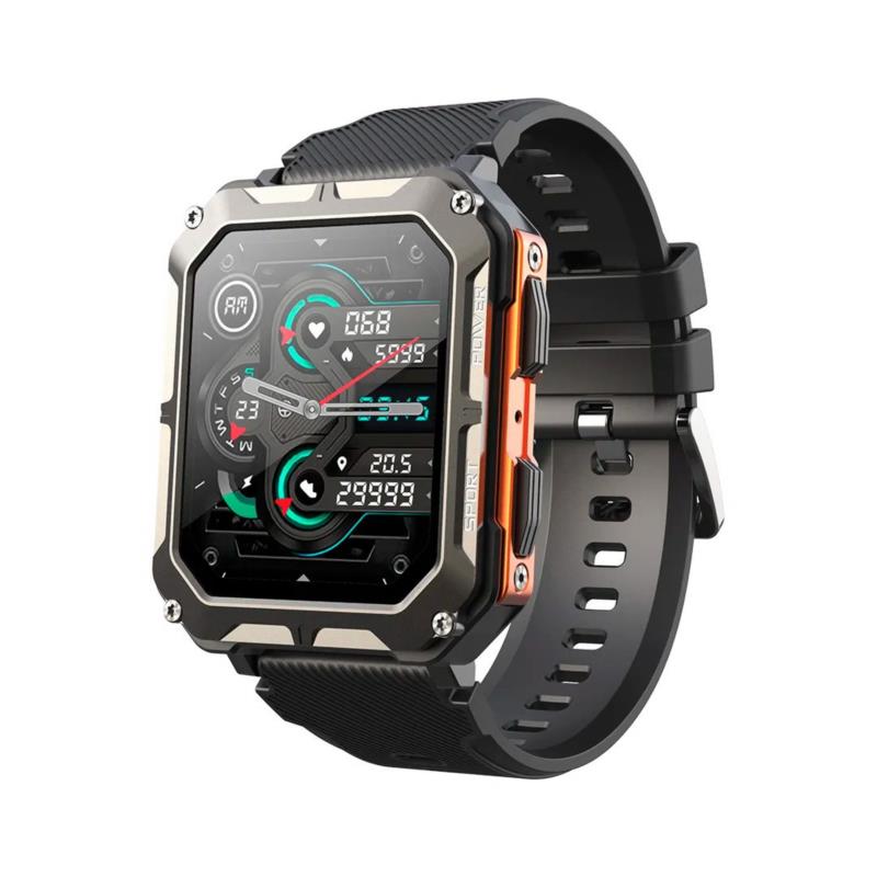 Smartwatch C20 Pro - Μαύρη κάσα / Μαύρο λουρί σιλικόνης