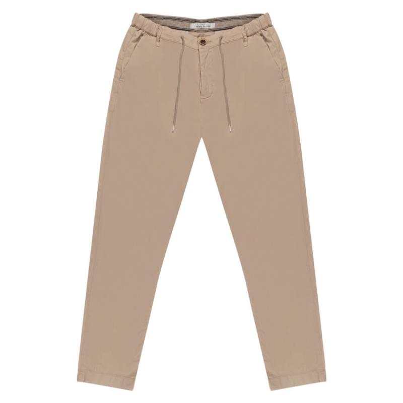 Prince Oliver Satin Joggers Chinos Μπεζ 24h Comfort (Modern Fit)