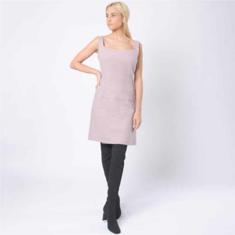 Kathy Dress. Μίντι Μπουκλέ Λιλά Φόρεμα