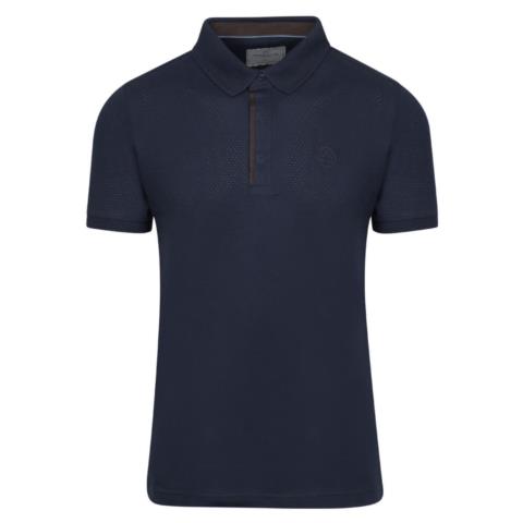 Premium Polo Μπλε 100% Cotton (Modern Fit)