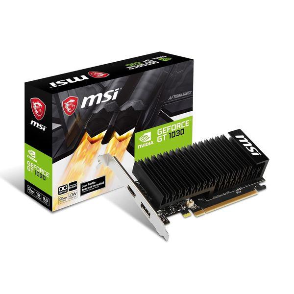MSI VGA PCI-E Nvidia GF GT 1030 2GHD4 LP OC Κάρτα Γραφικών