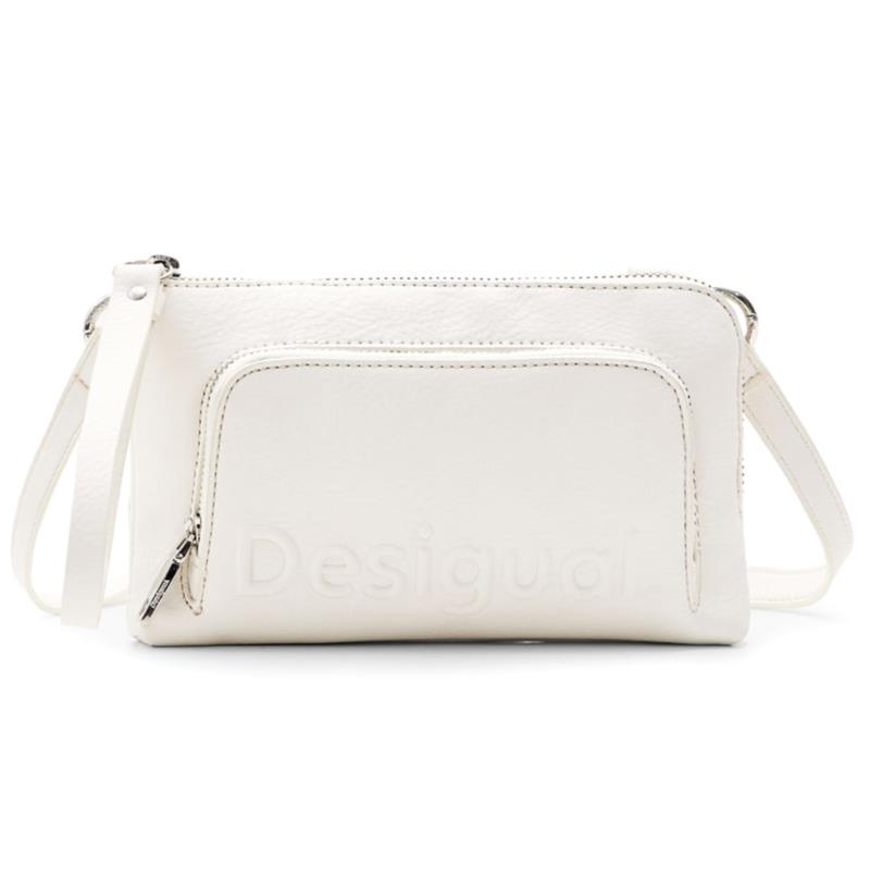 Desigual λευκή mini bag LOGO LISA