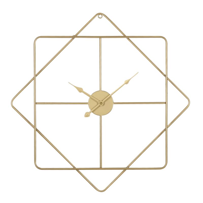 ArteLibre Ρολόι Τοίχου Χρυσό Μεταλλικό Φ60x5cm 14700010