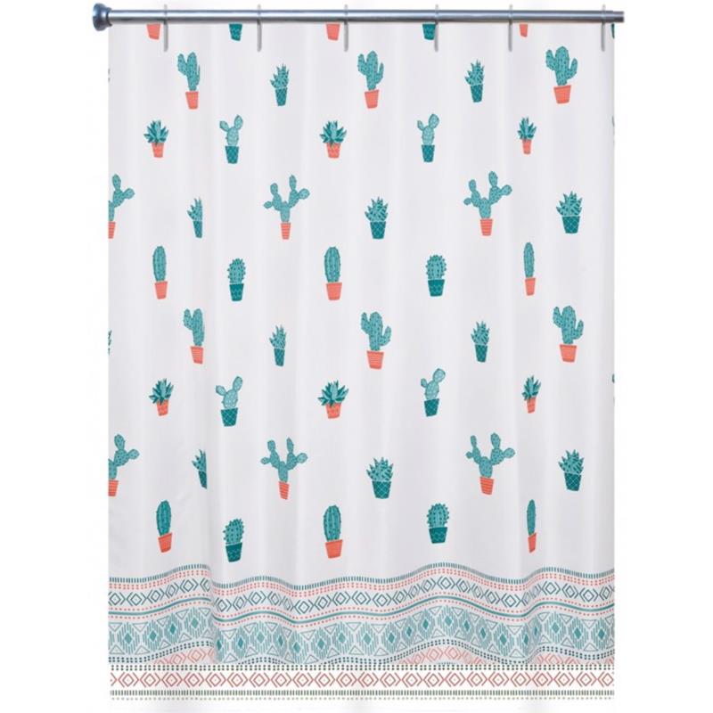 Arvix Κουρτίνα Μπάνιου Polyester 180Χ200 CACTUS 35447 AX00035447