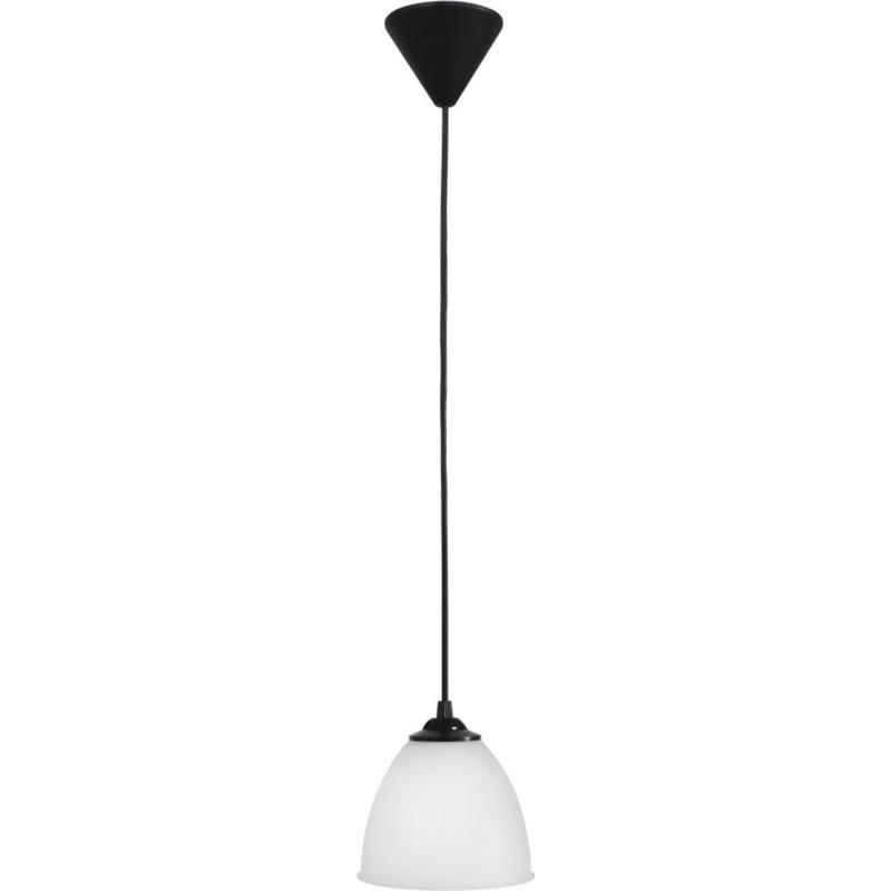Heronia Φωτιστικό Οροφής Πλαστικό OVO Μαύρο/Λευκό E27 14Χ80cm 35-0030