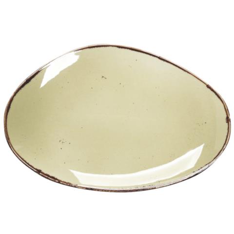 Terra Green Πιατέλα Πορσελάνης Οβάλ 36Χ24.5Χ2.5εκ TLH107K6 Espiel