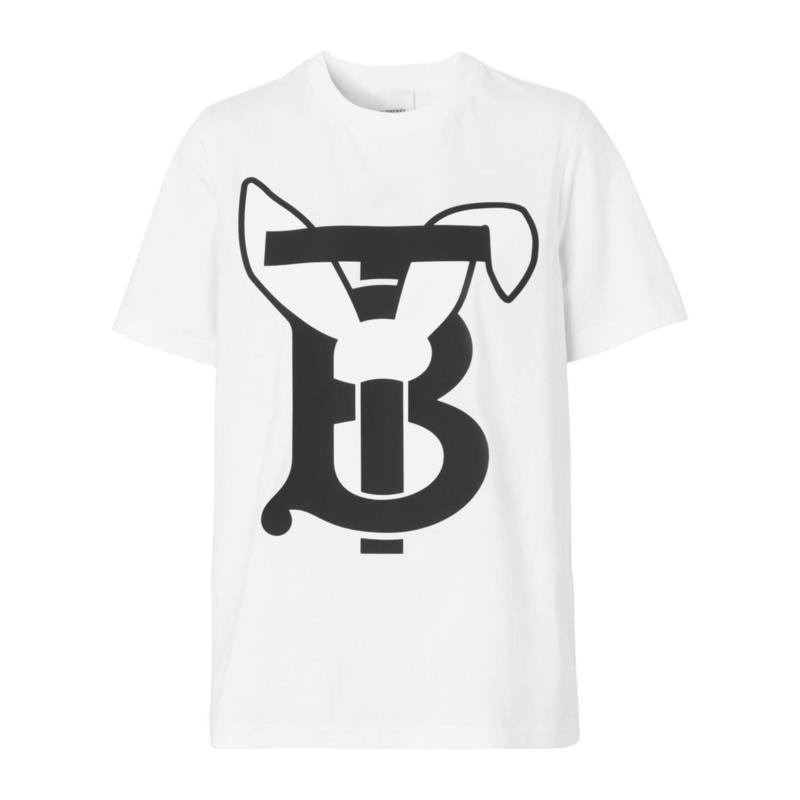 Burberry White Cotton T-Shirt XS