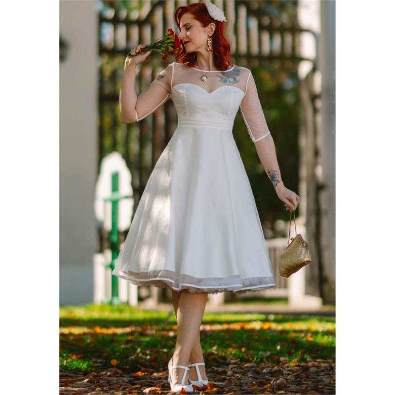 vintage bridal λευκό φόρεμα Tulle