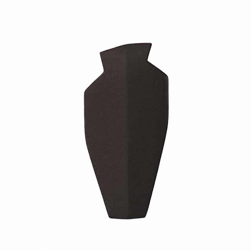 Βάζο Κεραμικό Μαύρο Art Et Lumiere 16,5x7,5x31εκ. 25021 (Υλικό: Κεραμικό, Χρώμα: Μαύρο) - Art Et Lumiere - lumiere_25021
