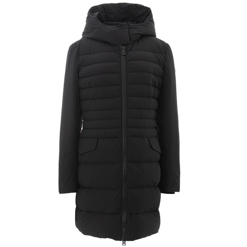 Peuterey Long Quilted Black Jacket IT50