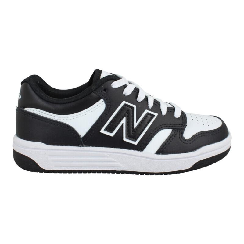 Sneakers New Balance 480 Cuir Enfant Black White