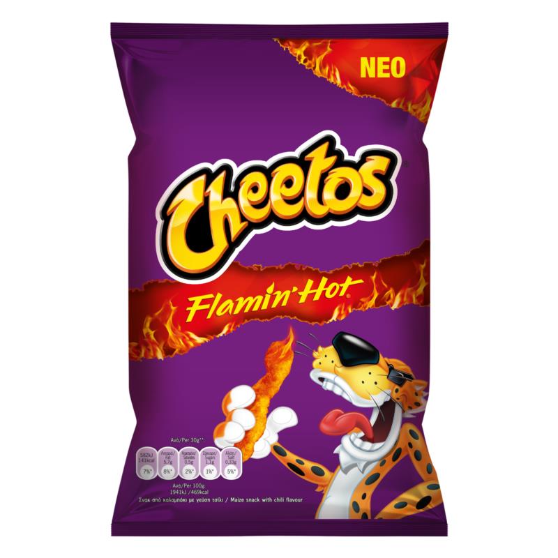 Σνακ από Καλαμπόκι Flaming Hot Cheetos (80g)