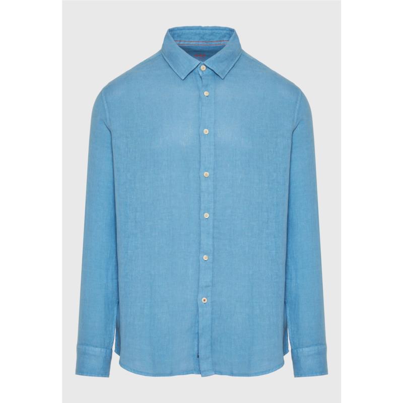 Garment dyed λινό πουκάμισο - The essentials
