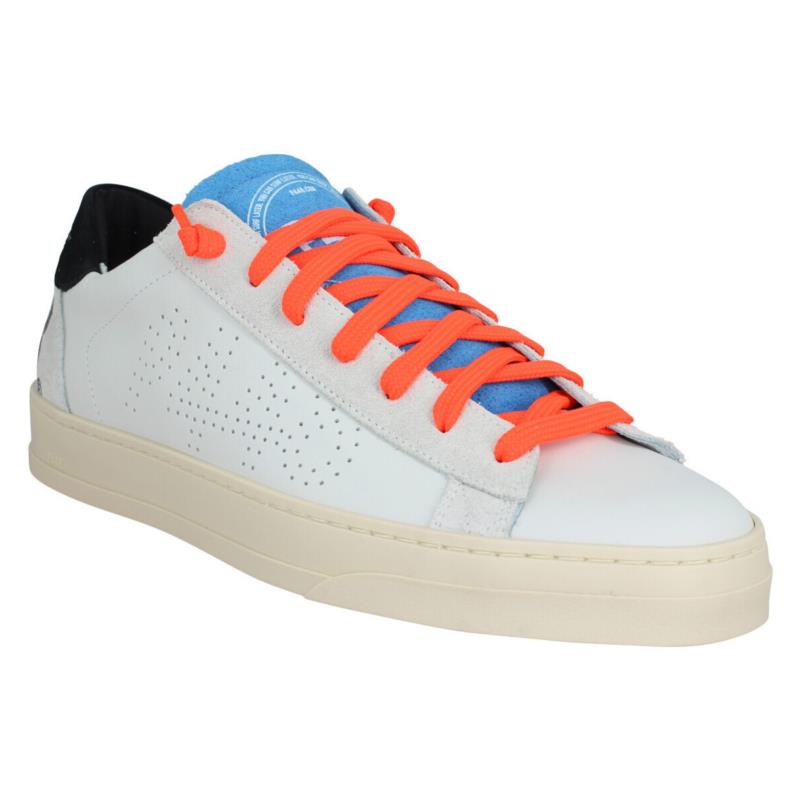Sneakers P448 Jack Cuir Velours Homme White Neon