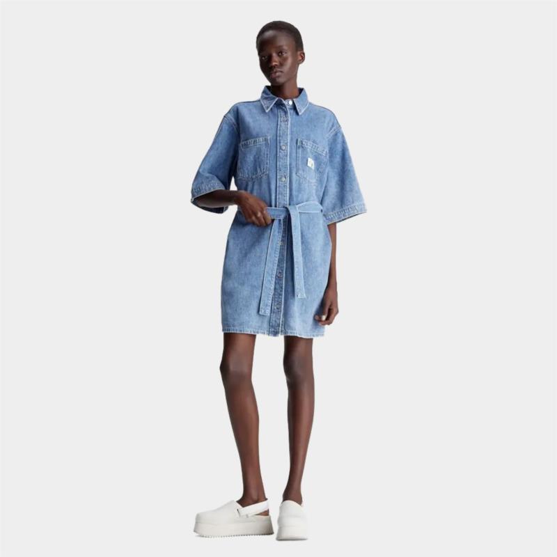 Calvin Klein Boxy Belted Shirt Dress (9000182816_55447)