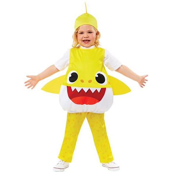 Fun Fashion Αποκριατικη Παιδικη Στολη Baby Shark Yellow Baby Για 4 Ετών - 9913323