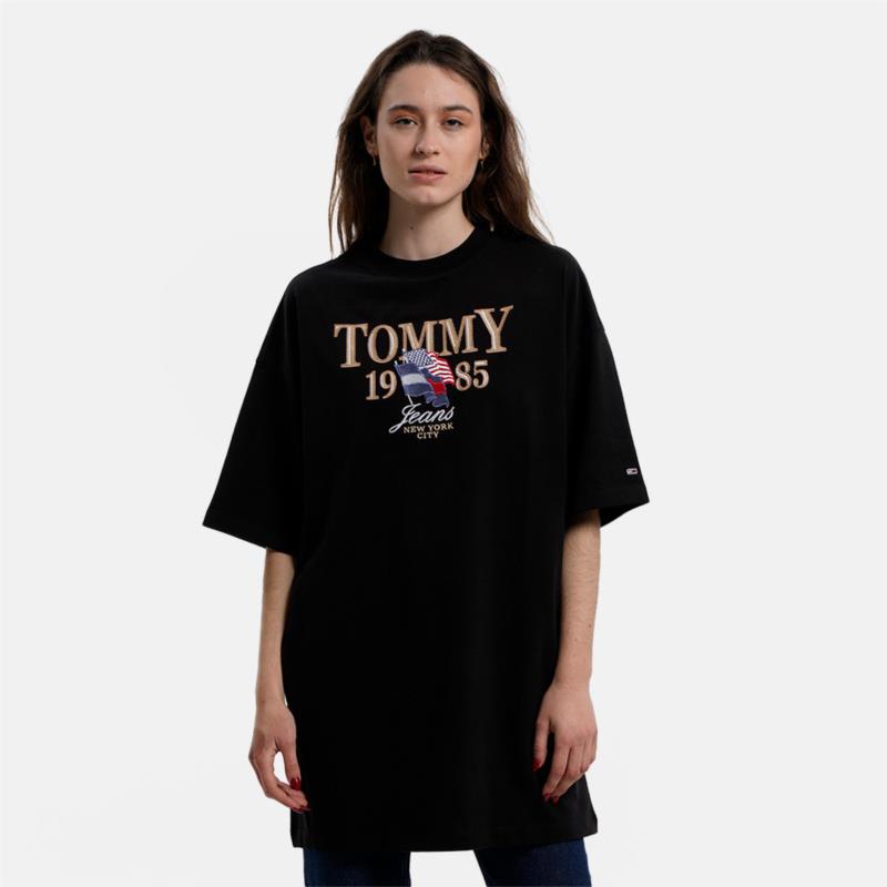Tommy Jeans Brushed Jersey Logo Γυναικείο Μπλούζα Φόρεμα (9000138079_1469)