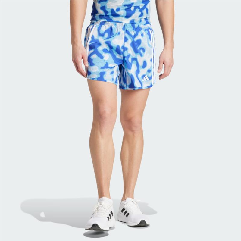 adidas Own The Run 3-Stripes Allover Print Shorts (9000182254_76921)