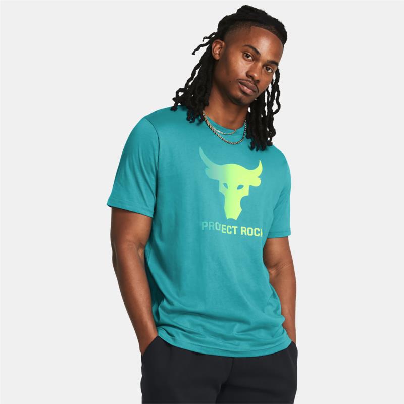 UNDER ARMOUR PROJECT ROCK PAYOFF GRAPHIC T-SHIRT ΜΠΛΕ