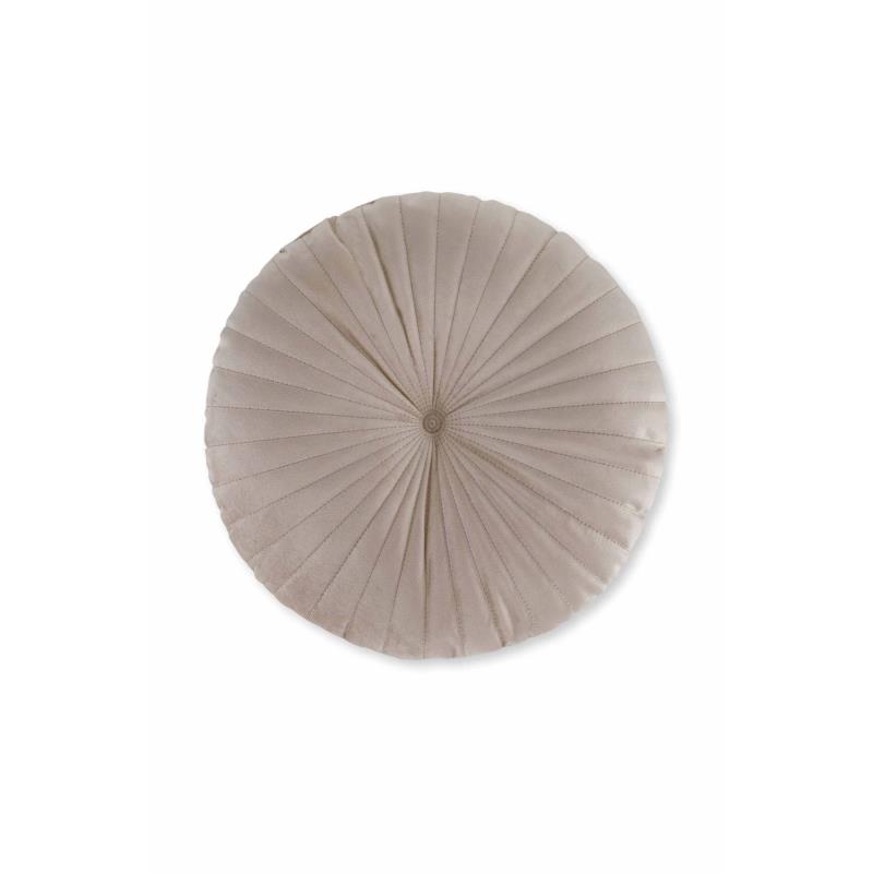 Coincasa διακοσμητικό στρογγυλό μαξιλάρι με βελούδινη υφή 40 cm - 007352460 Καφέ Ανοιχτό