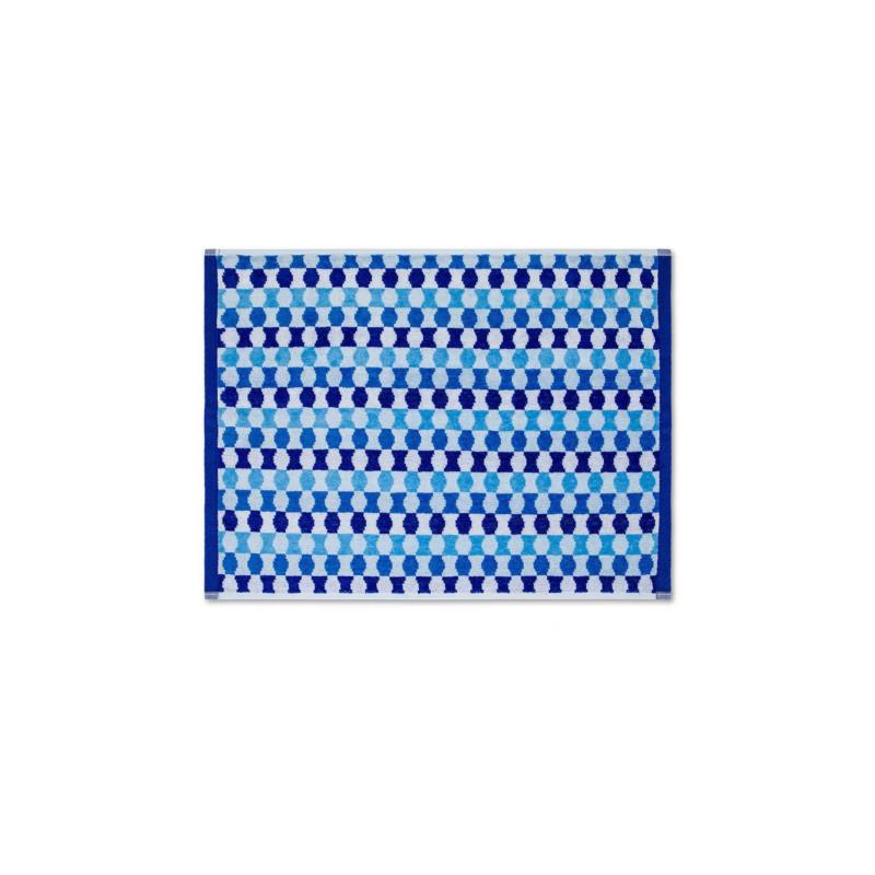 Coincasa πετσέτα προσώπου με geometrical print 100 x 50 cm - 007406781 Μπλε