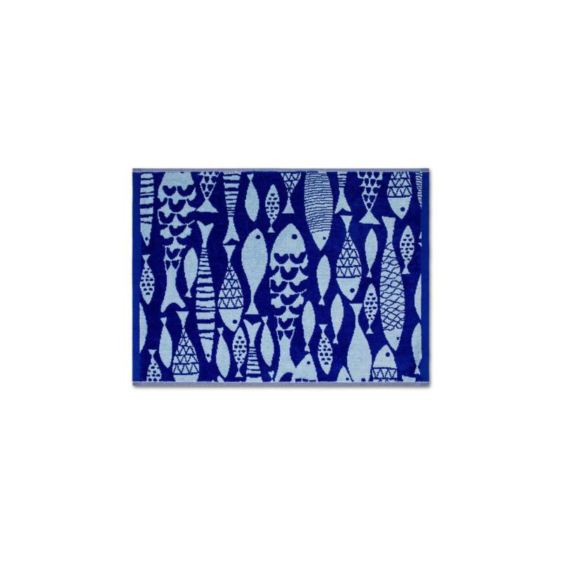Coincasa πετσέτα χεριών με fish motif 55 x 40 cm - 007406784 Μπλε
