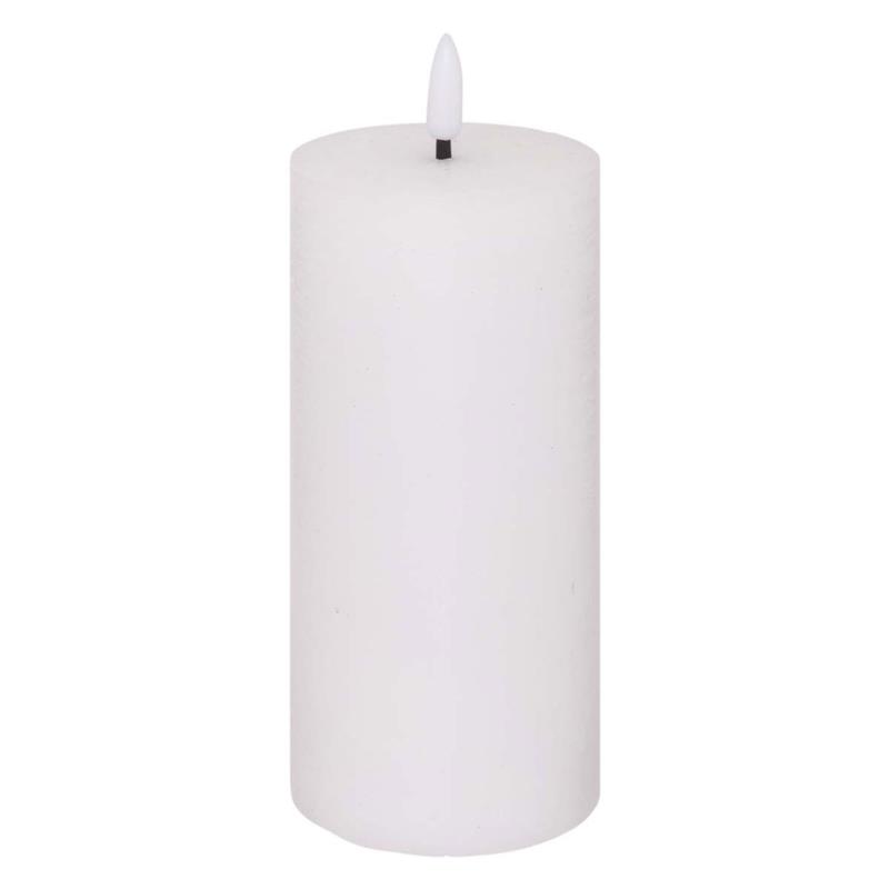 Διακοσμητικό Φωτιστικό Κερί (Φ7x17.5) A-S Molia Blanc 200663A