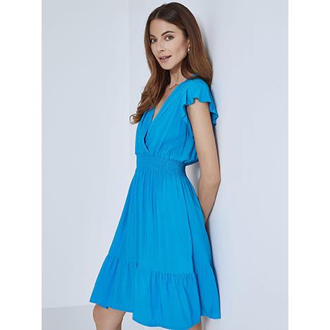 Κρουαζέ mini φόρεμα με βολάν SM1794.8071+3