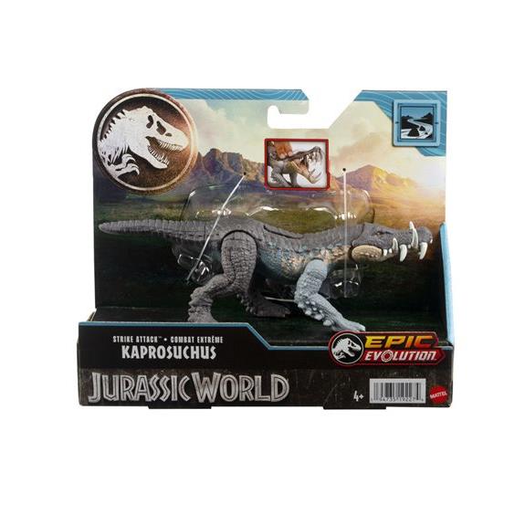 Mattel Jurassic World Νέες Φιγούρες Δεινοσαύρων Με Σπαστά Μέλη Kaprosuchus - HTK61