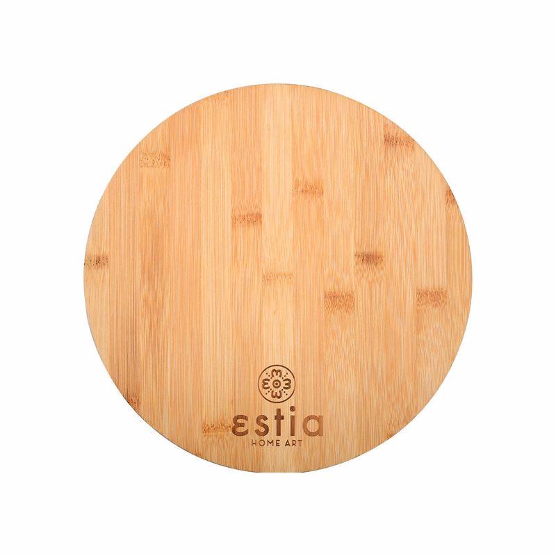 Estia Επιφάνεια Κοπής από Bamboo Στρογγυλή σε Φυσική Απόχρωση Φ28cm 01-13769
