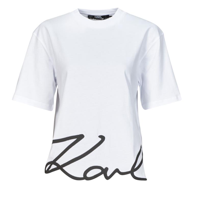 T-shirt με κοντά μανίκια Karl Lagerfeld karl signature hem t-shirt