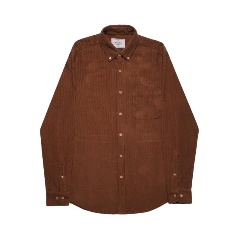 Πουκάμισο με μακριά μανίκια Portuguese Flannel Lobo Shirt - Brown