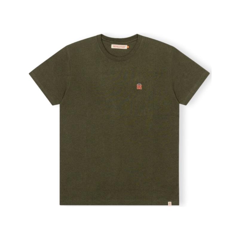T-shirts & Polos Revolution T-Shirt Regular 1340 WES - Army/Melange
