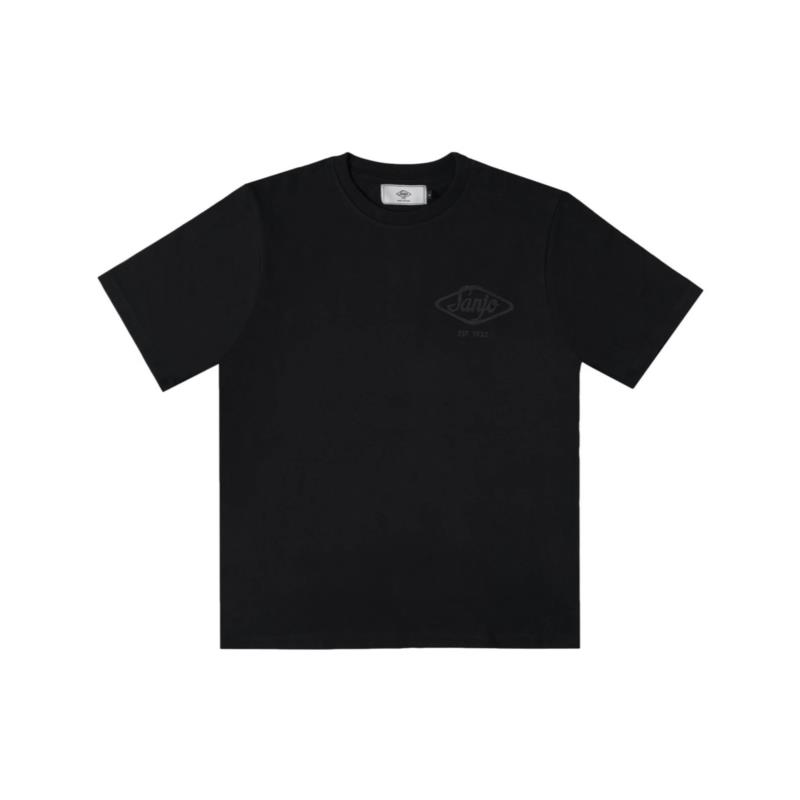 T-shirts & Polos Sanjo Flocked Logo T-Shirt - All Black