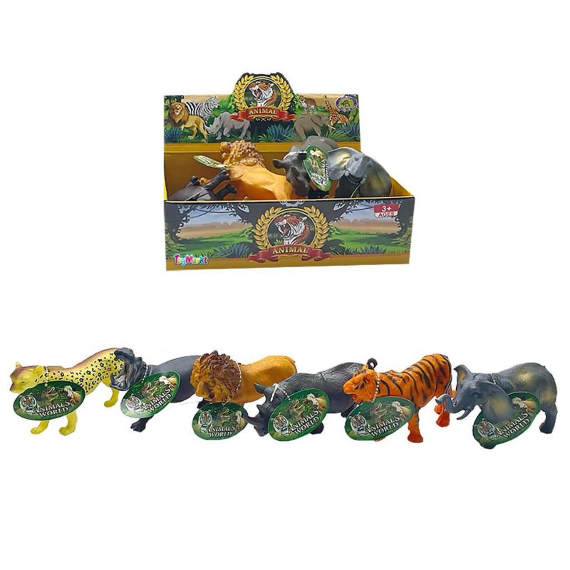 ΑΓΡΙΑ ΖΩΑ ΚΟΥΤΙ 6 ΤΕΜΑΧΙΩΝ 26x8x16cm ToyMarkt 913416