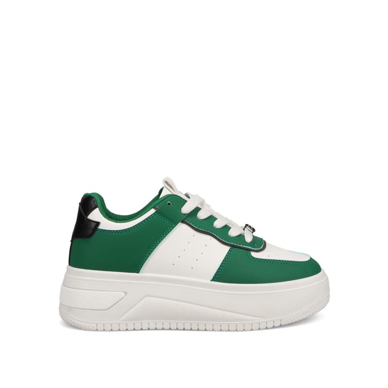 Πράσινο sneaker με κορδόνια