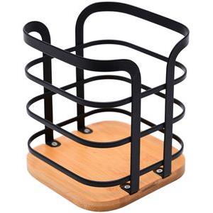 ΘΗΚΗ ΓΙΑ ΚΟΥΤΑΛΕΣ ESTIA ΜΕΤΑΛΛΙΚΗ ΜΑΥΡΗ (12CMX12CMX14.5CM)