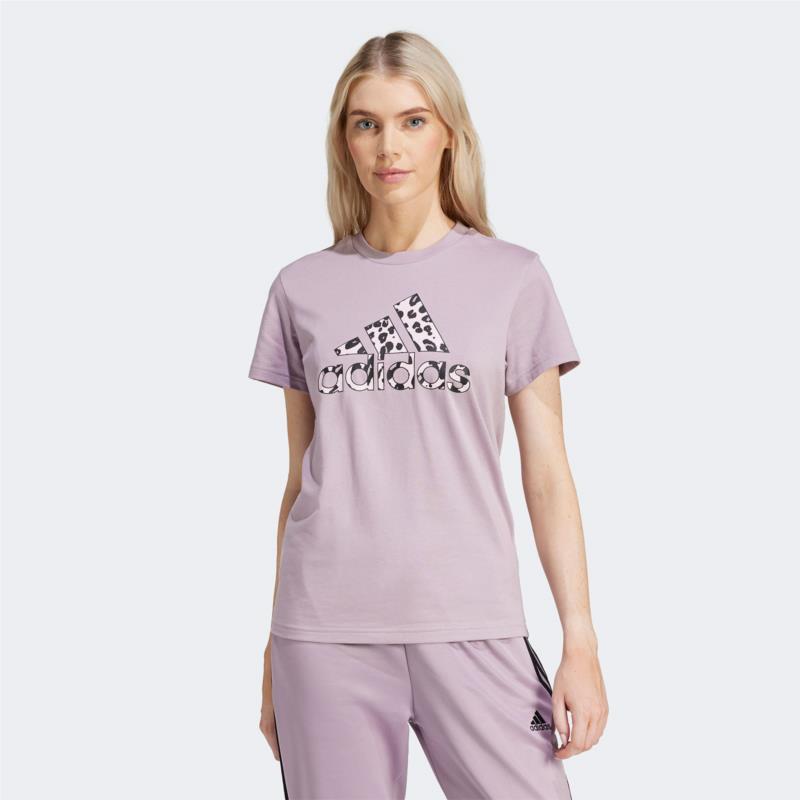 ADIDAS ANIMAL PRINT GRAPHIC T-SHIRT ΡΟΖ